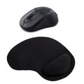 Promotek Wireless Mouse + Wrist Rest Mouse Pad